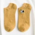 Mùa hè cotton thêu hoạt hình phụ nữ vớ Nhật Bản cô gái hoang dã thấp để giúp vớ ngắn Đại học gió Hàn Quốc vớ thuyền vô hình - Bít tất nữ tất cao cổ nữ Bít tất nữ