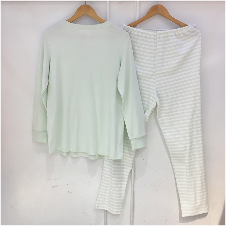 Xiaqi cho con bú tháng quần áo phụ nữ mang thai quần áo nhà cotton đồ ngủ mùa thu quần áo phù hợp với sau sinh ăn quần áo XQ-1750