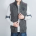 Áo vest nam mùa đông cộng với áo len cashmere trung niên dệt kim áo len đệm ấm áp không tay cha áo khoác len dáng dài hàn quốc Dệt kim Vest