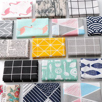 Plaid table mat placemats napkin food photography Nordic photo background cloth ins tablecloth photography shooting props