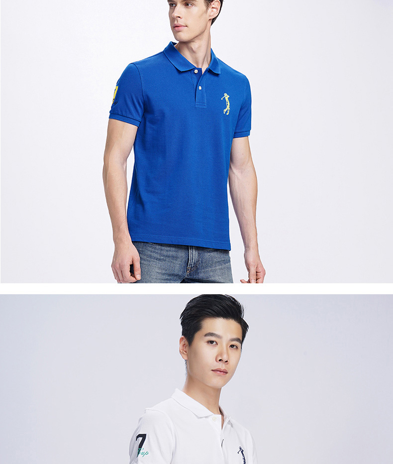 美国 GOLF 男士100%新疆长绒棉 商务休闲Polo衫 图10
