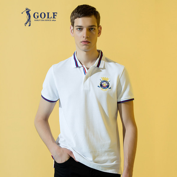GOLF 高尔夫 18年夏季新款 纯棉 男式翻领POLO衫 天猫优惠券折后¥139包邮(¥269-130) 3色可选 GOLF 高尔夫 18年夏季新款 纯棉 男式翻领POLO衫 天猫优惠券折后¥139包邮(¥269-130) 3色可选