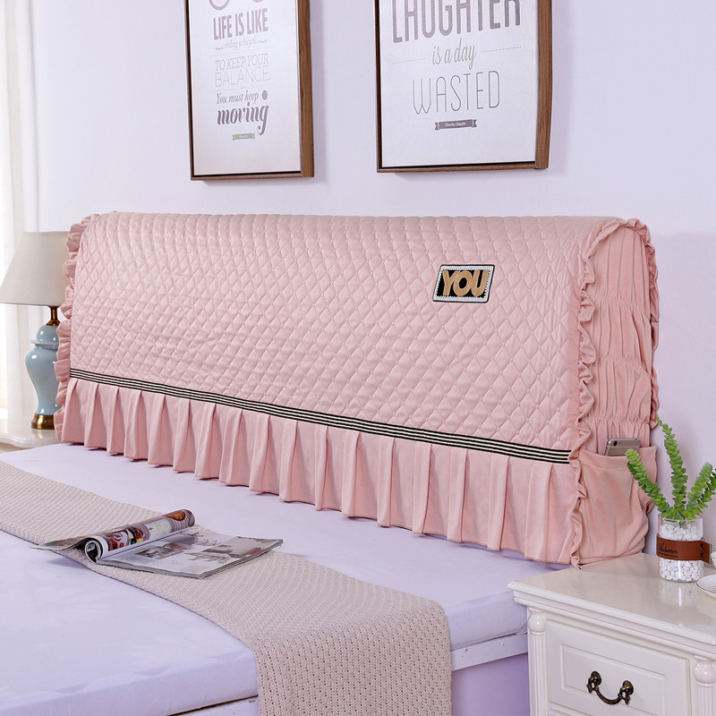 Net Red Headboard Hood Soft Bag Headboard European Style Nordic Wind Leather Bed Cloth Art Headboard Dust Cover Protective Sheath Full Bag