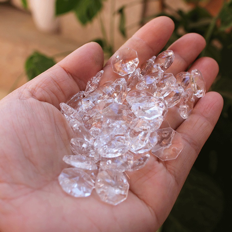 Pearl curtain door curtain partition hanging curtain 14mm acrylic anise pearl loose bead material DIY water crystal lamp accessories