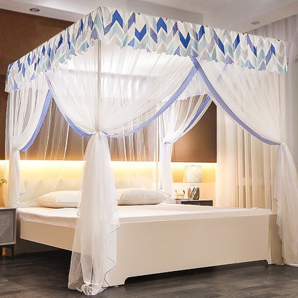 Mosquito net new net red boy children landing princess style 1 21 5 meters 1 8m bed double household encryption pattern account