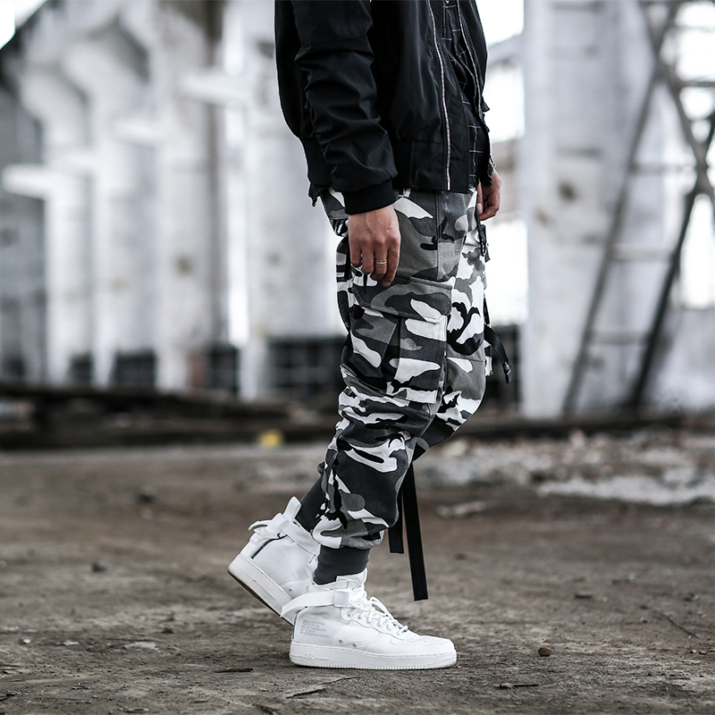 white camo pants men