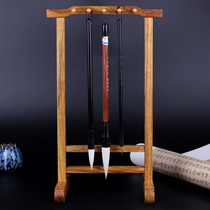 Simple Chinese rosewood pen holder Creative brush hanging solid wood storage display rack Wenfang four treasures hanging brush