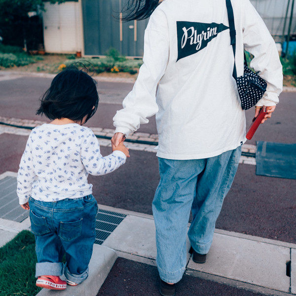 A tree Pilgrim Surf Supply back large triangular LOGO long sleeve pocket T-shirt 21SS