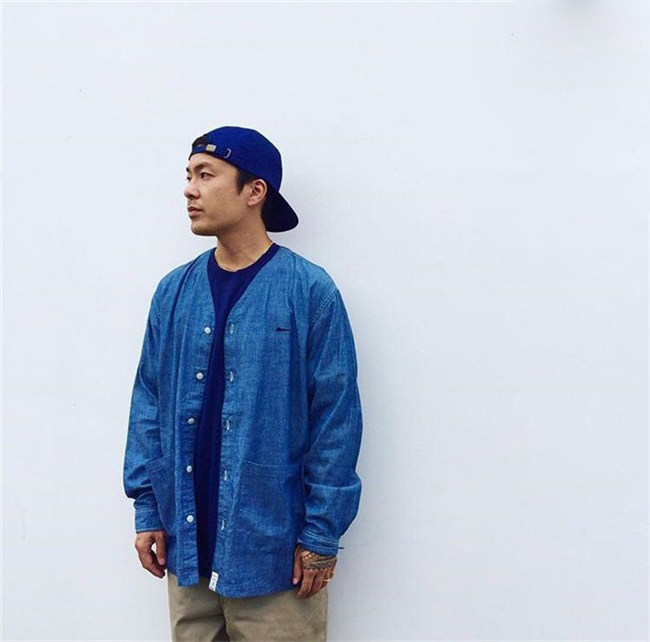 (Hikura) DESCENDANT ROBE CHAMBRAY CARDIGAN Shirt Limited 17AW