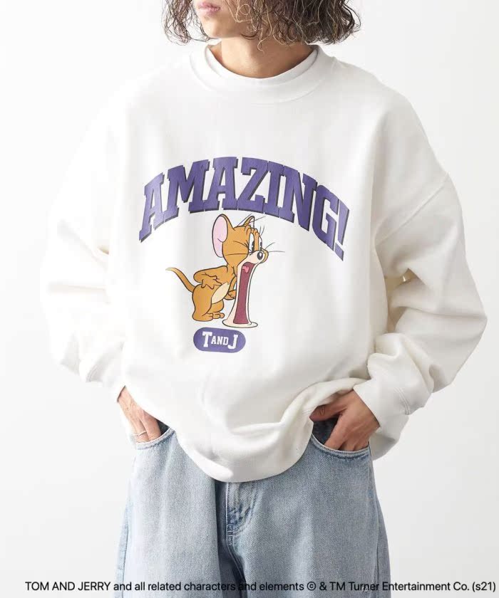 A tree Freaks Store Tom and Jerry Cat and Mouse Round Comic Wardrobe 22SS