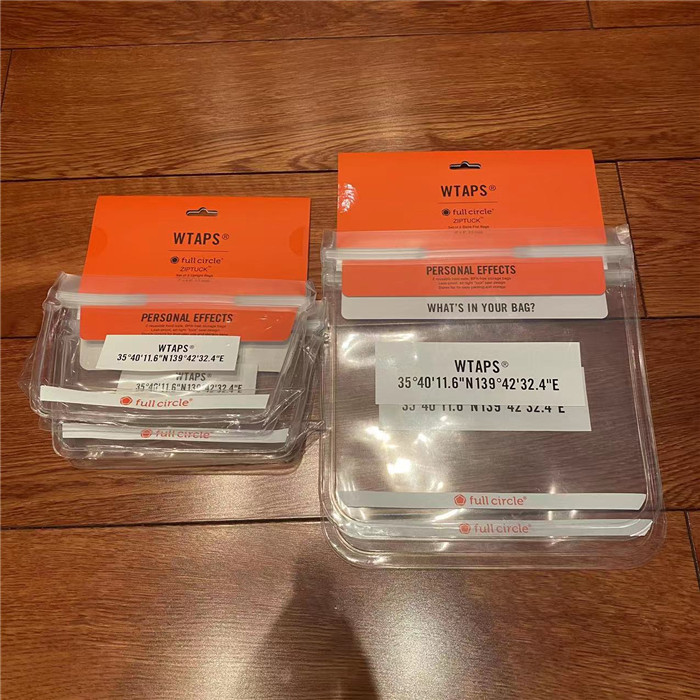 National warehouse WTAPS PE 01 02 POUCH EVA seal transparent small cashier bag 19SS 4 26-Taobao