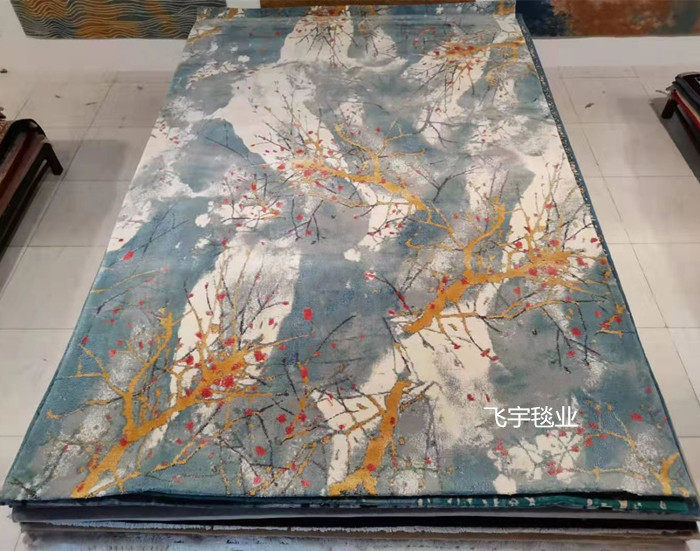 товар из китая 优质新毛客厅地毯 书房茶几卧室地毯 家居家用装饰地毯纯羊毛地毯 Feiyu