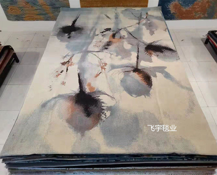 товар из китая 优质新毛客厅地毯 书房茶几卧室地毯 家居家用装饰地毯纯羊毛地毯 Feiyu