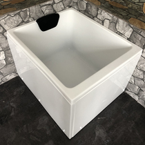 Bath home super small single square bubble massage 75 wide 90 long can be equipped with bench mini bath tub