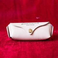 Розовая кожаная сумка (три бутылки)