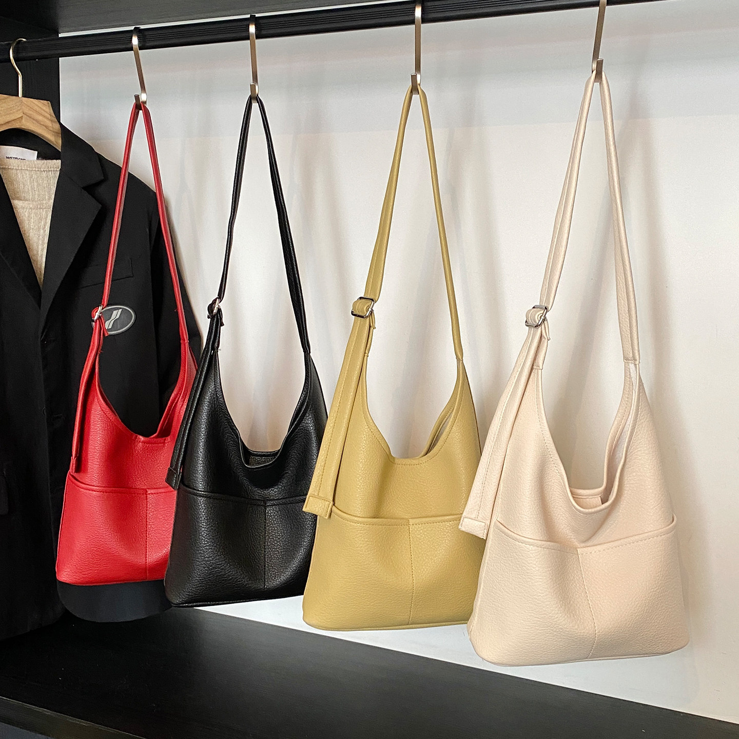 Korean Style Casual Large Capacity Women's Bag 2026 New Summer Fashion Shoulder Crossbody High-End Tote Bag - Thumbnail 2