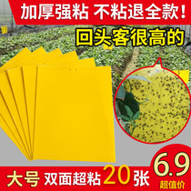 Stick Insect plate Yellow plate Double face small flying insect to kill God Instrumental Greenhouse Extermination Stickers Orchard Fruit Fly Mosquito Trap