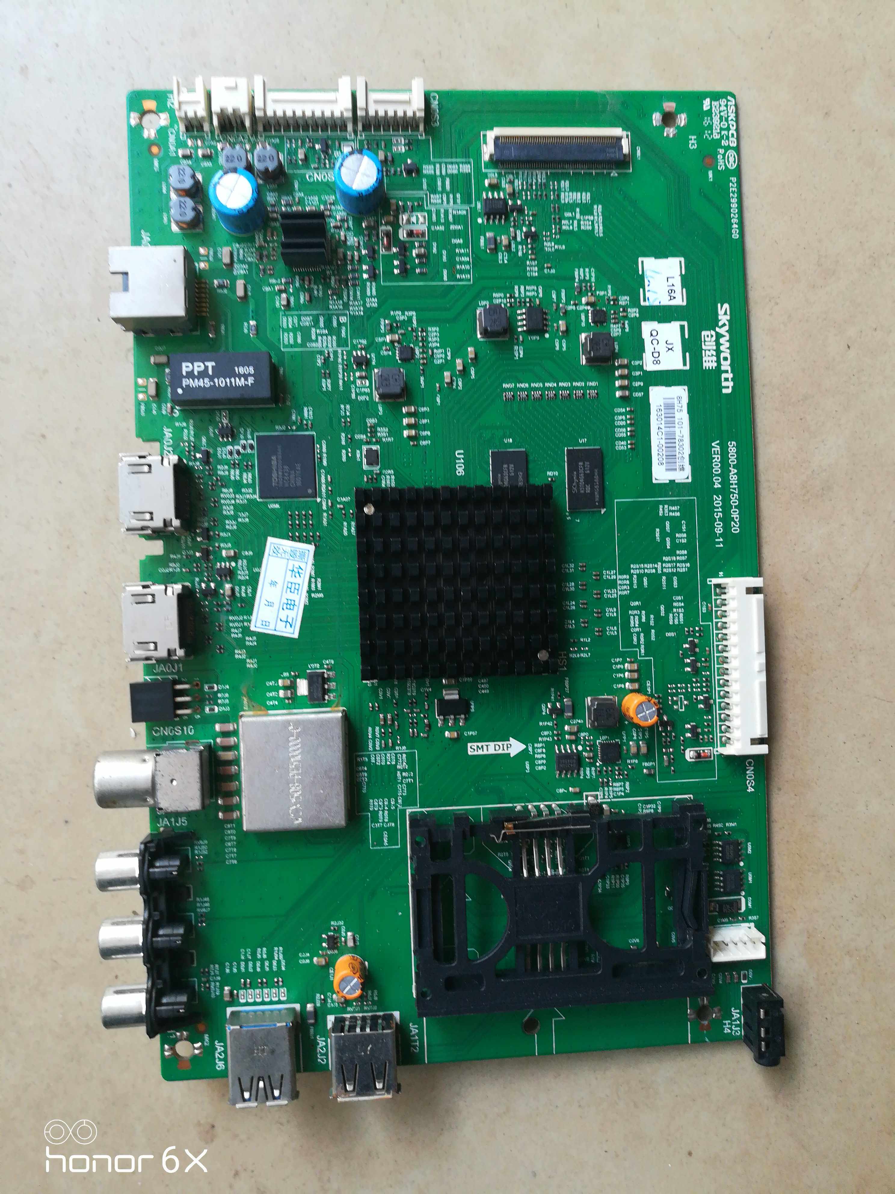 Original Skyworth 49E600G motherboard 5800-A8H750-0P20 screen RDL490WY (LD0-00A)