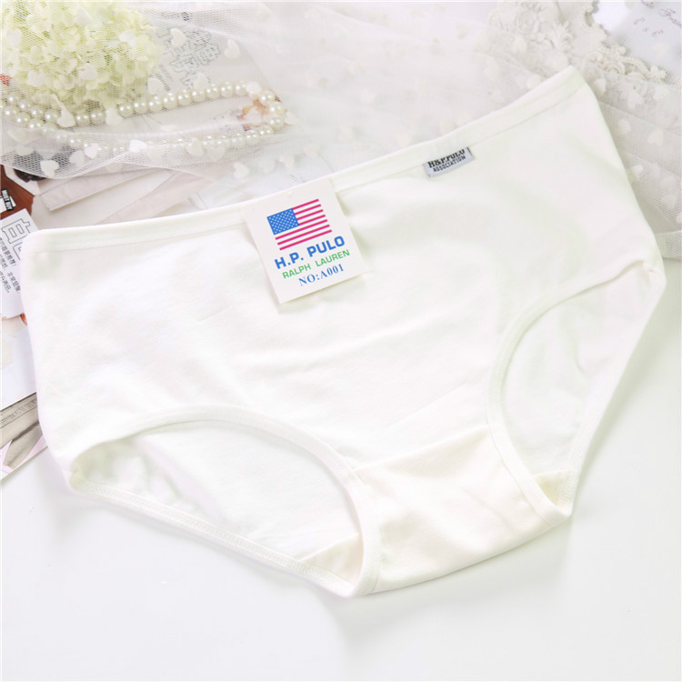 10 Pieces of Pure Cotton Women's Modal Panties, Large Size, White and Black, Mid-Waist and Low-Waist, Cotton Fabric, for Girls, Plus-Size Briefs
