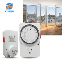 American-style timing socket 110V15A American mechanical cycle Taiwan timer switch fish tank oxygen supply USA