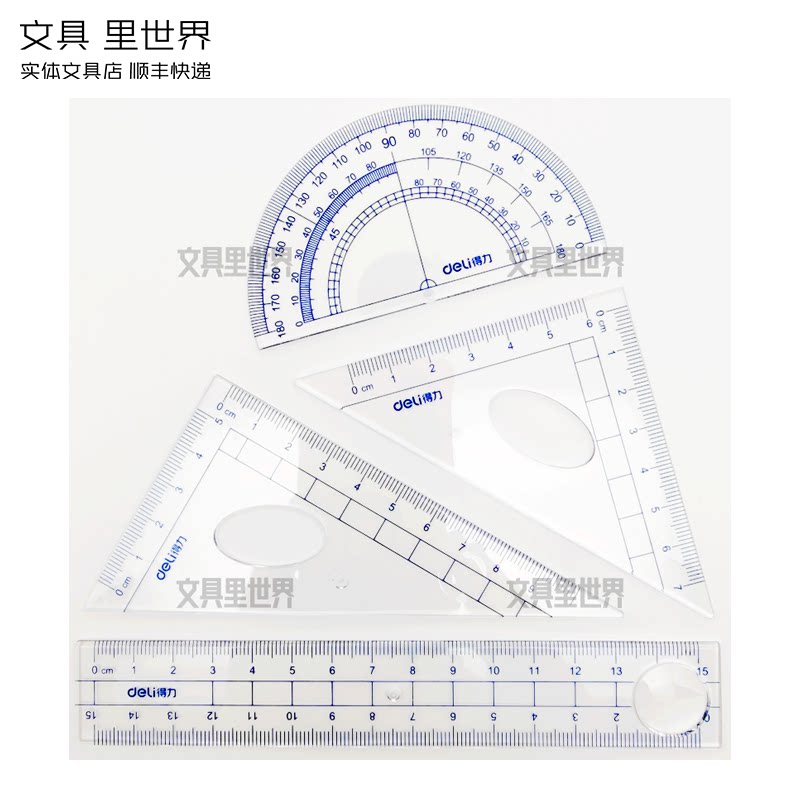 The triangle plate 306045 corner 15 cm straight-foot transparent