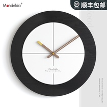 Nordic living room wall clock light luxury wall modern simple home watch personality creative art clock wall decoration