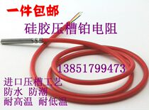 Platinum resistance PT100 PT1000 silicone rubber waterproof high temperature sensor temperature probe platinum thermal resistance
