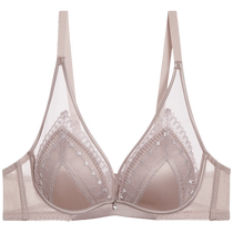Love romantic rhythm underwear womens soft support triangle thin mold cup hidden hole cup small breast push-up bra AM119321