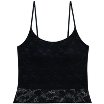 Aimo·CHUANG Rose 4 Bottoming Womens Autumn and Winter Round Neck Mesh Thin Strap Cup Vest CA711401