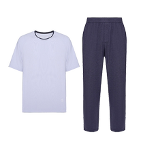 Mr. Admiration 24SS seaweed sleepwear mens summer round neck pullover short-sleeved trousers home pajamas set