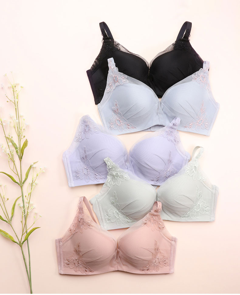 高端内衣品牌 爱慕  V型收副乳聚拢文胸 图1