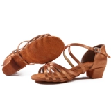 Латинская танцевальная обувь детей и девочек для взрослых дам