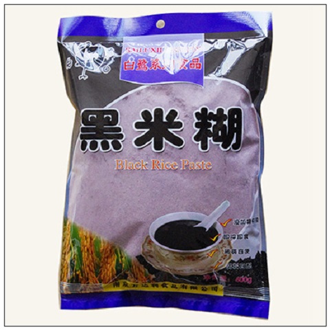 White egret free of sugary cereals Cereal Flour Ready-to-use Buckwheat Burnt Black Rice Burnt 400g Breakfast Instant Porridge Meal