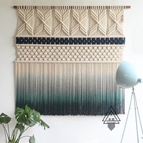 (Fish Ash) woven tapestry Nordic tapestry Iceland wool tassel hand-woven hanging ornaments wall decoration