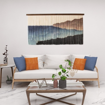 Nordic Wind Dyeing Tapestry Modern Rectangular Sofa Living Room Genguan Headboard Decoration Art Abstract Scenery Hang Painting
