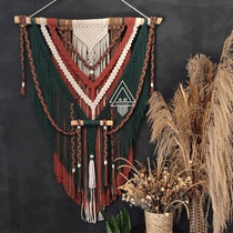 (Magic) Exotic style high-end tapestry hand-woven hanging cloth B&B bedside background decoration American hanging painting