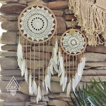 (LUCK) girl heart hanging ornaments dreamnet handmade feather hanging big tapestry photography background wall painting wall carpet