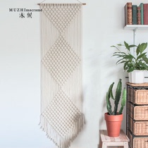 (Continued) Long diamond hand-woven Nordic decorative tapestries Bohemia wind wall hanging LOFT ornaments