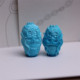 Natural raw mineral, Hubei Zhushan Yungai Temple Shiyan turquoise pure hand-carved piece of mermaid