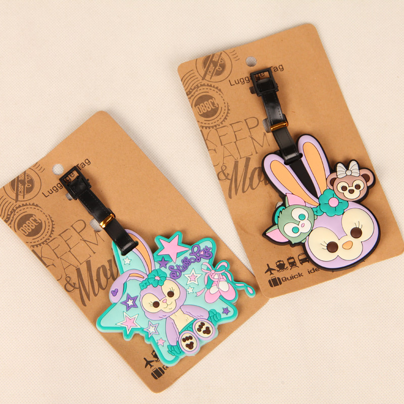 Cartoon Luggage Listed Sesame Street boarding plate Silicone Stella Rod Box Baggage Checking License Licensed Outbound Products