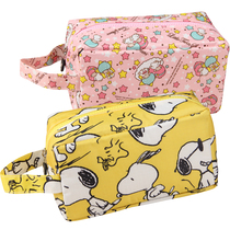 Pink Unicorn Unicorn Cute Cartoon Large Capacity Environmental Protection Makeup Bag Hand Travel Portable Waterproof Wash and Wash Containing bag