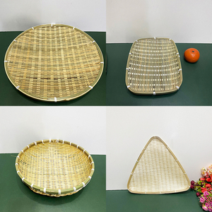 Snack Tray, Tea Snacks, Fruit Basket, Home Living Room Cake Tray, Bread Bamboo Basket, Rattan Woven Dried Fruit Plate