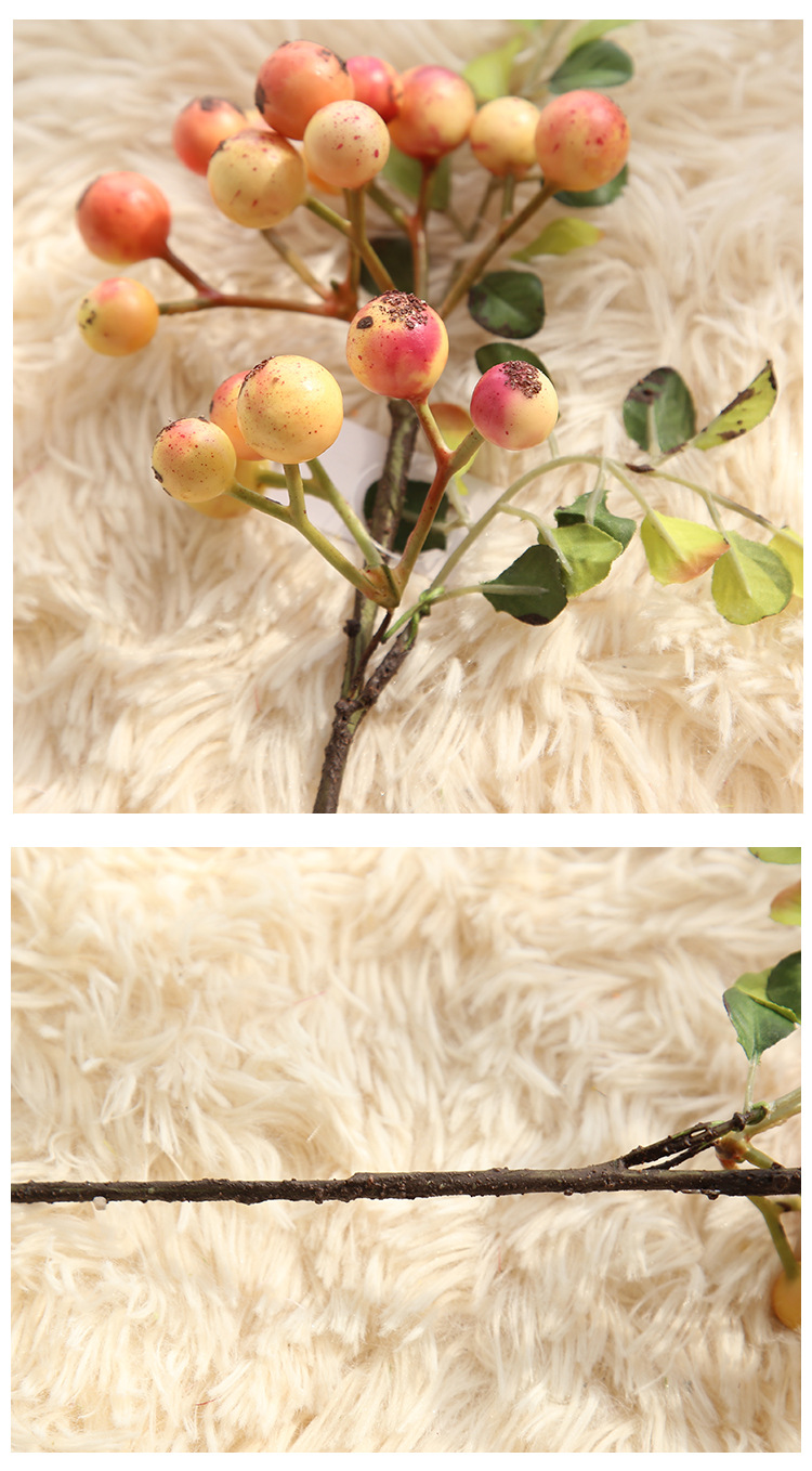 Hoa Dream Valley Thu hoạch Berry Berry với Cỏ Mô phỏng Bó hoa Mô phỏng Nhà máy Trang trí Trang trí - Hoa nhân tạo / Cây / Trái cây hoa tulip giả