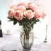 Hoa Dream Valley Lông cừu Hoa hồng Mô phỏng duy nhất Bó hoa Mô phỏng Nhà máy Trang trí Trang trí - Hoa nhân tạo / Cây / Trái cây