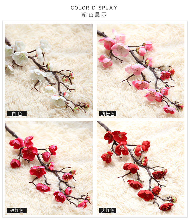 Hoa Dream Valley Plum Blossom Mô phỏng đơn Hoa Mô phỏng chùm tia duy nhất Nhà máy Trang trí Trang trí - Hoa nhân tạo / Cây / Trái cây hoa giả trang trí phòng khách