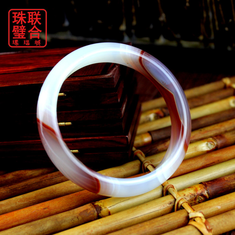 Boutique Fuxin Natural Flower Wrapped Silk Agate Pretty Lady Orphan Palace Retro Bracelet Birthday Gift Bracelet