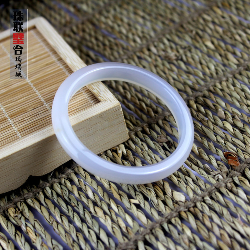 Grand Clear Warehouse Fuxin Natural Agate White Boutique Bracelet Lady Ornaments Crystal Valentine's Day Birthday Gift