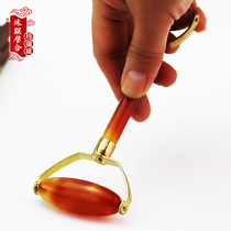 Natural agate jade Lezi physiotherapy whole body head massage equipment Crystal roller elderly foot fitness