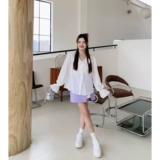 Летняя шифоновая рубашка, городской стиль, большой размер