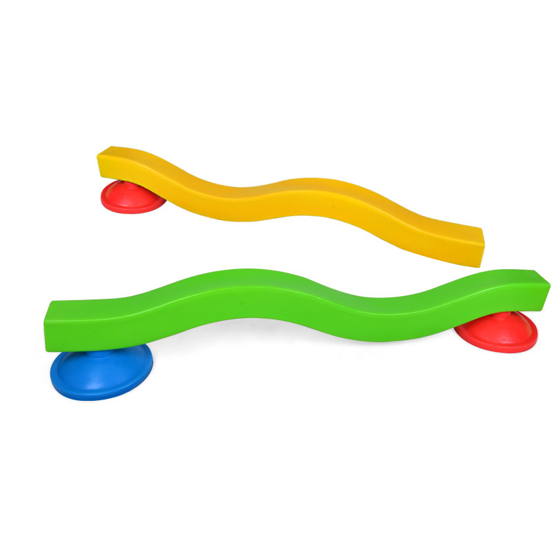 Kindergarten up and down early education Parent-child children's toys S-type balance beam Sensory integration training equipment Indoor and outdoor plank bridge